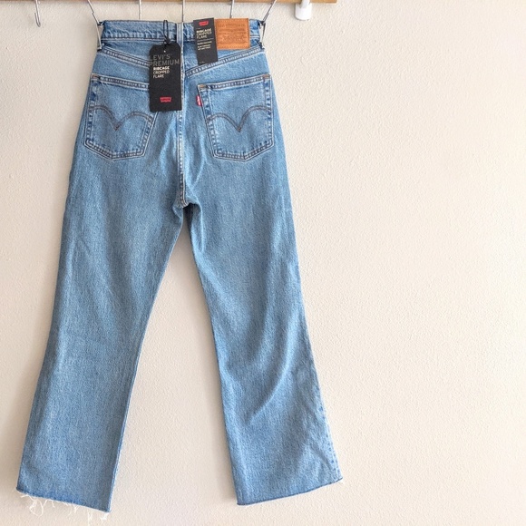 levi's ribcage cropped flare